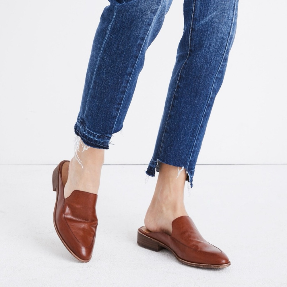 Madewell Women’s Leather The Frances Loafer Mule Size 8.5